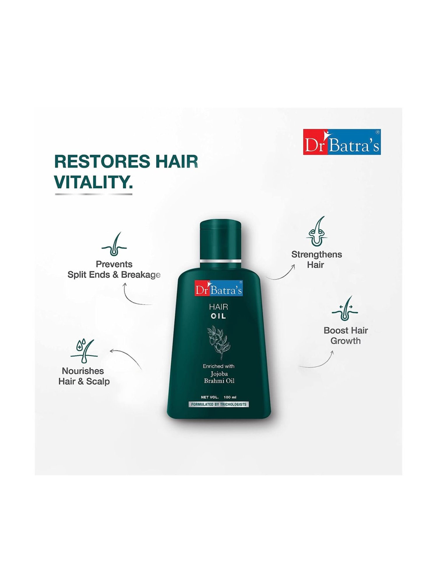 Dr. Batra's Hair Oil (Pack of 4)