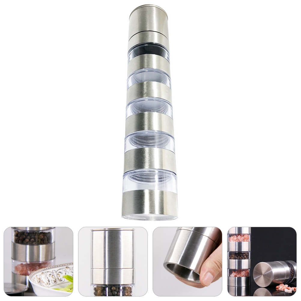 Salt and Pepper Grinder Stainless Salt Grinders and Pepper Mill Set with Rotor