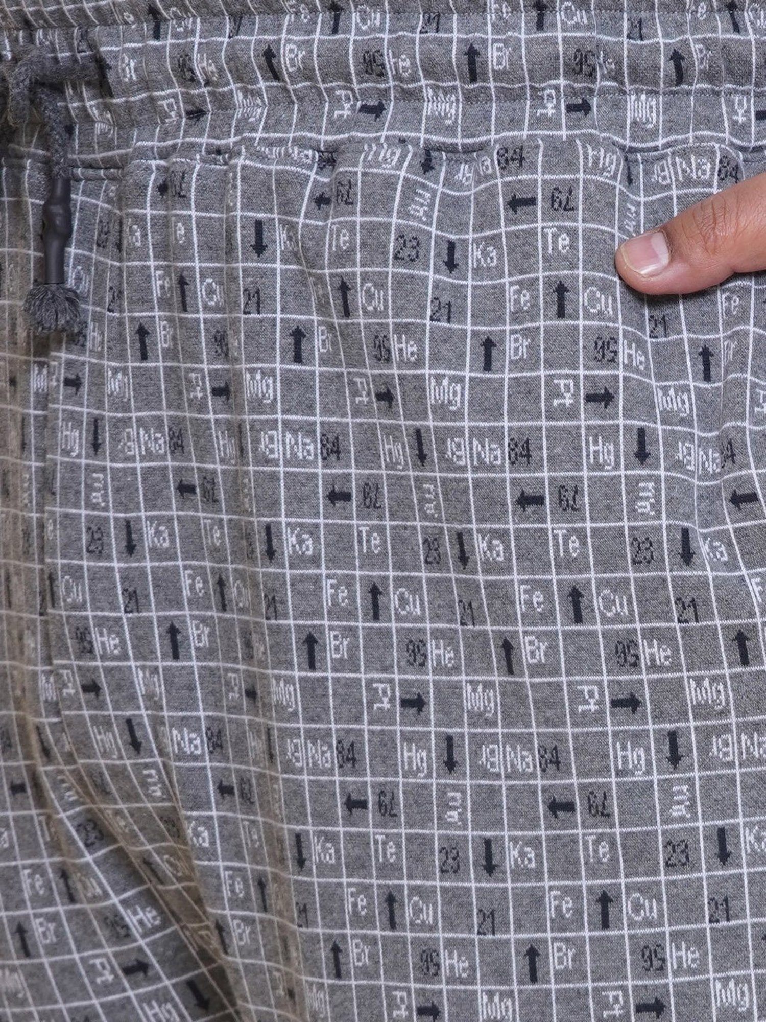 John Pride Grey Regular Fit Printed Plus Size Trackpants