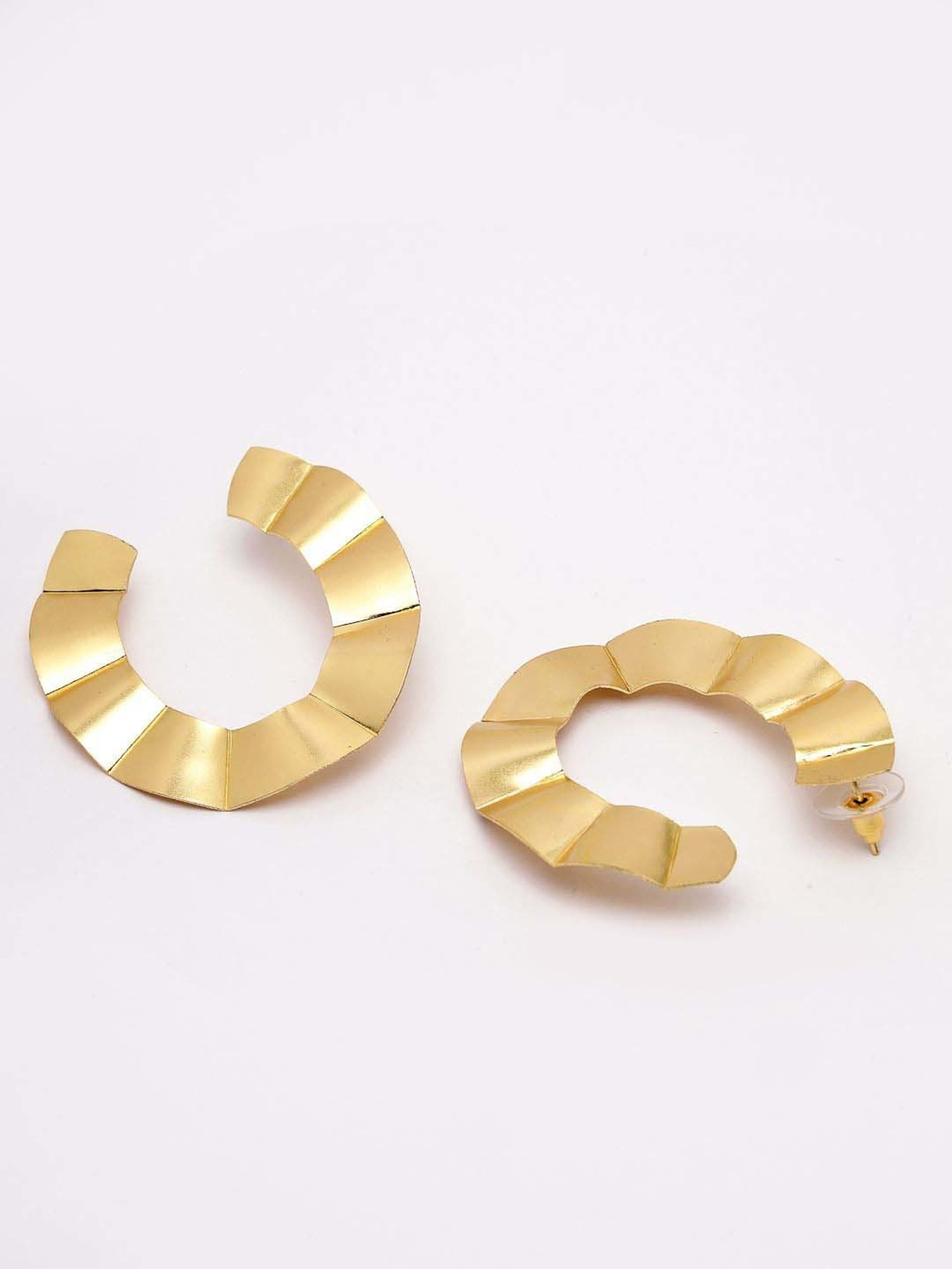 NVR Gold-plated Contemporary Stud Earrings for Women