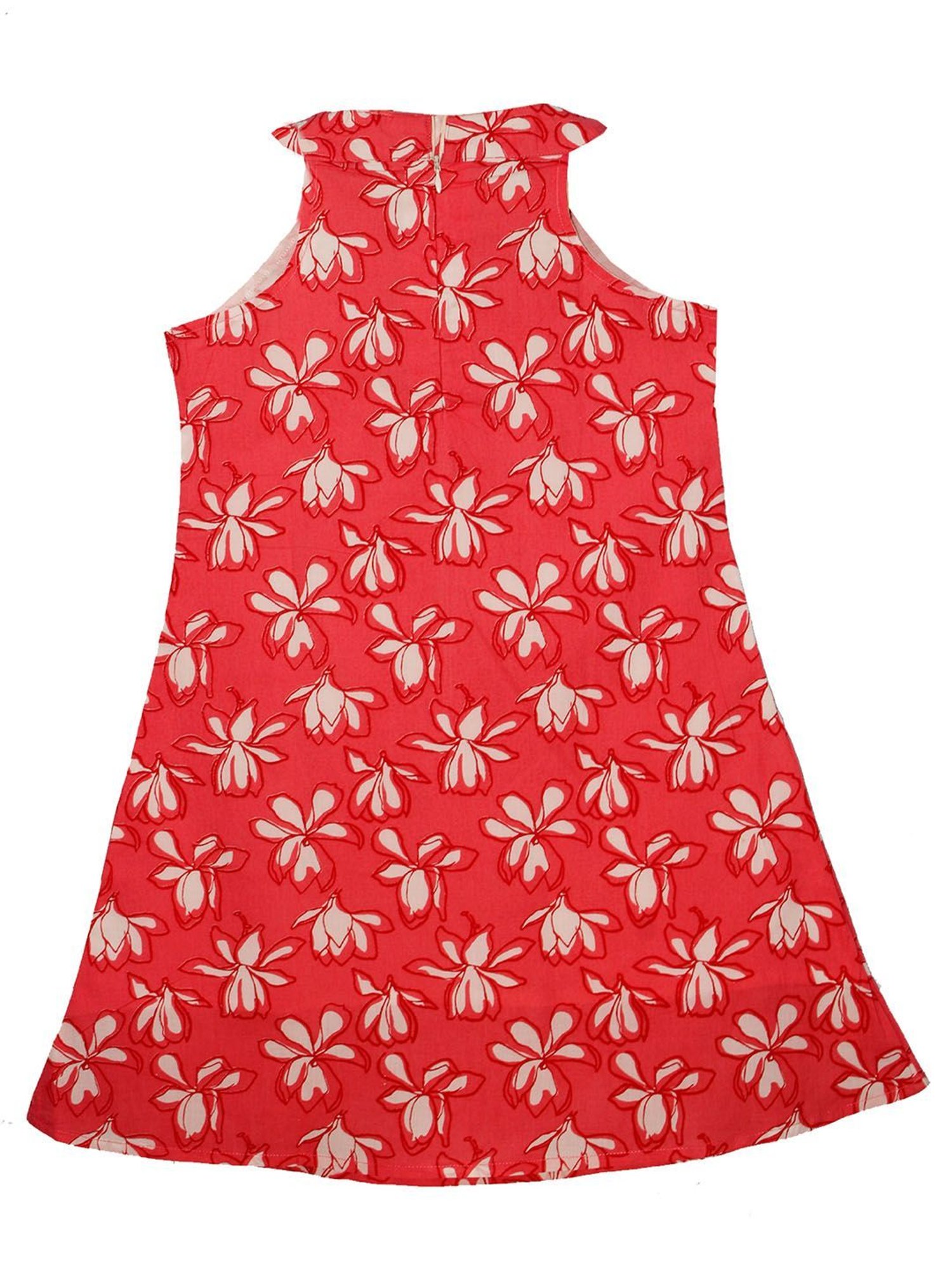 Kiddopanti Kids Pink Floral Print Dress