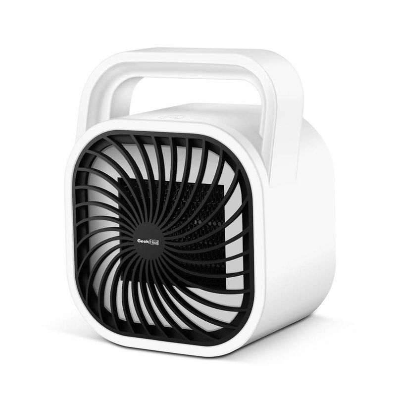 Geek Heat HA31-05E 500 Watt Min Personal Portable Ceramic Fan Space Heater (2 Pack)