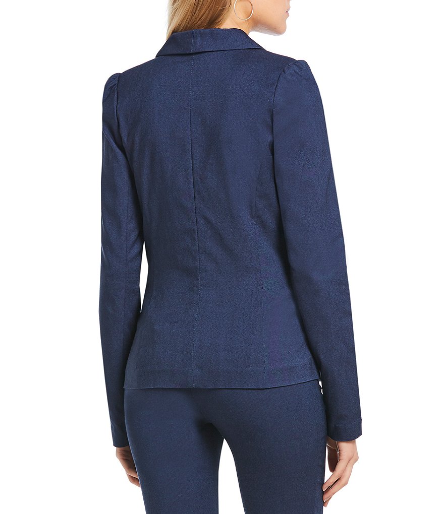Takara Shirred-Shoulder Suit Blazer
