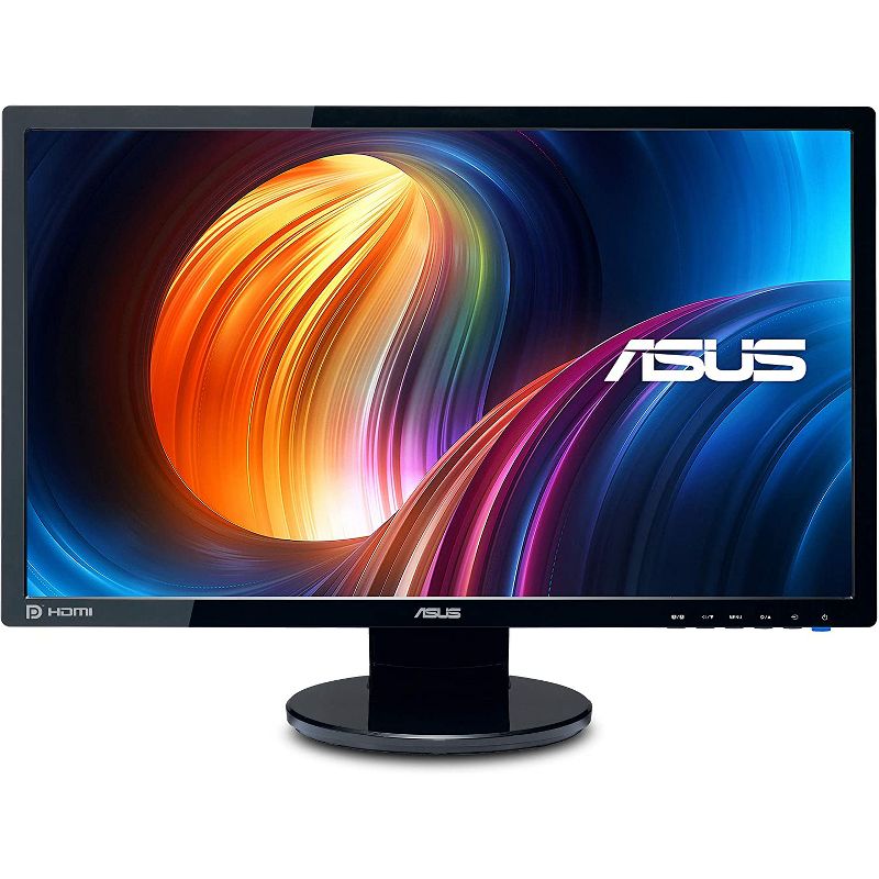 ASUS VE248Q 24 Inch Full HD 1920 x 1080 2ms DisplayPort HDMI VGA Monitor - Black
