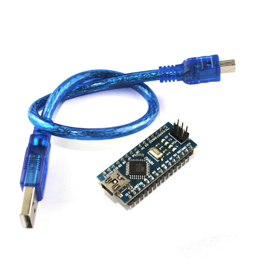 Mini USB Port Nano V3.0 5V16M Micro-controller Module Development Board ATmega328P CH340G for Win Mac Arduino with USB Cable