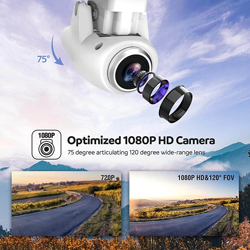 T25 GPS Drone, FPV RC Drone with Camera 1080P HD WiFi Live Video, Dual GPS Return Home, Quadcopter with Adjustable Wide-Angle Camera- Follow Me, Altitude Hold, Long Control Range, White