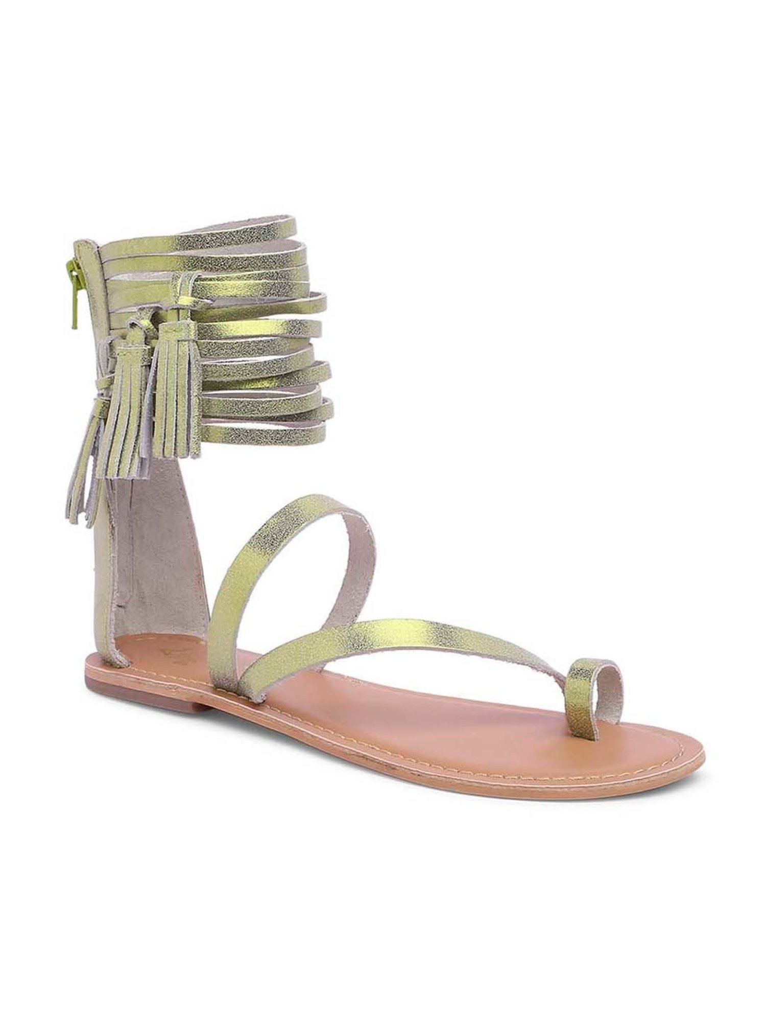 Tao Paris Women's IVY NEW Light Green Gladiator Sandals