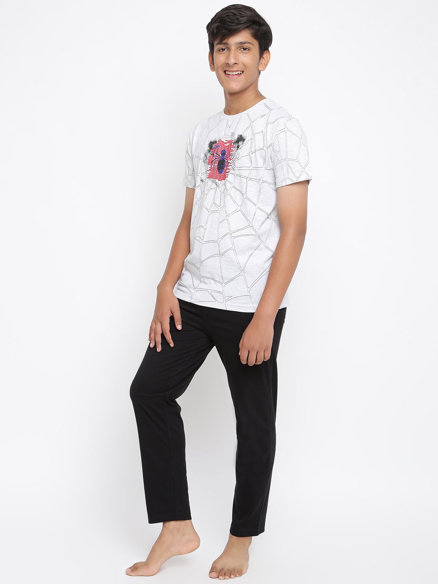 Nite Flite Boys Multicolor Cotton Printed T-Shirt & Pyjama