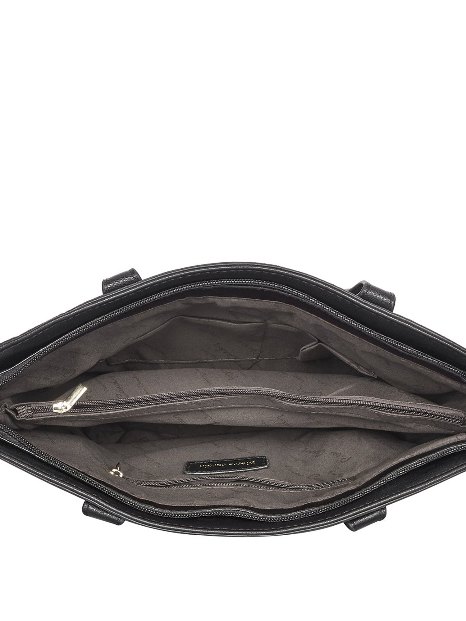 Pierre Cardin Black Embellished Medium Shoulder Handbag