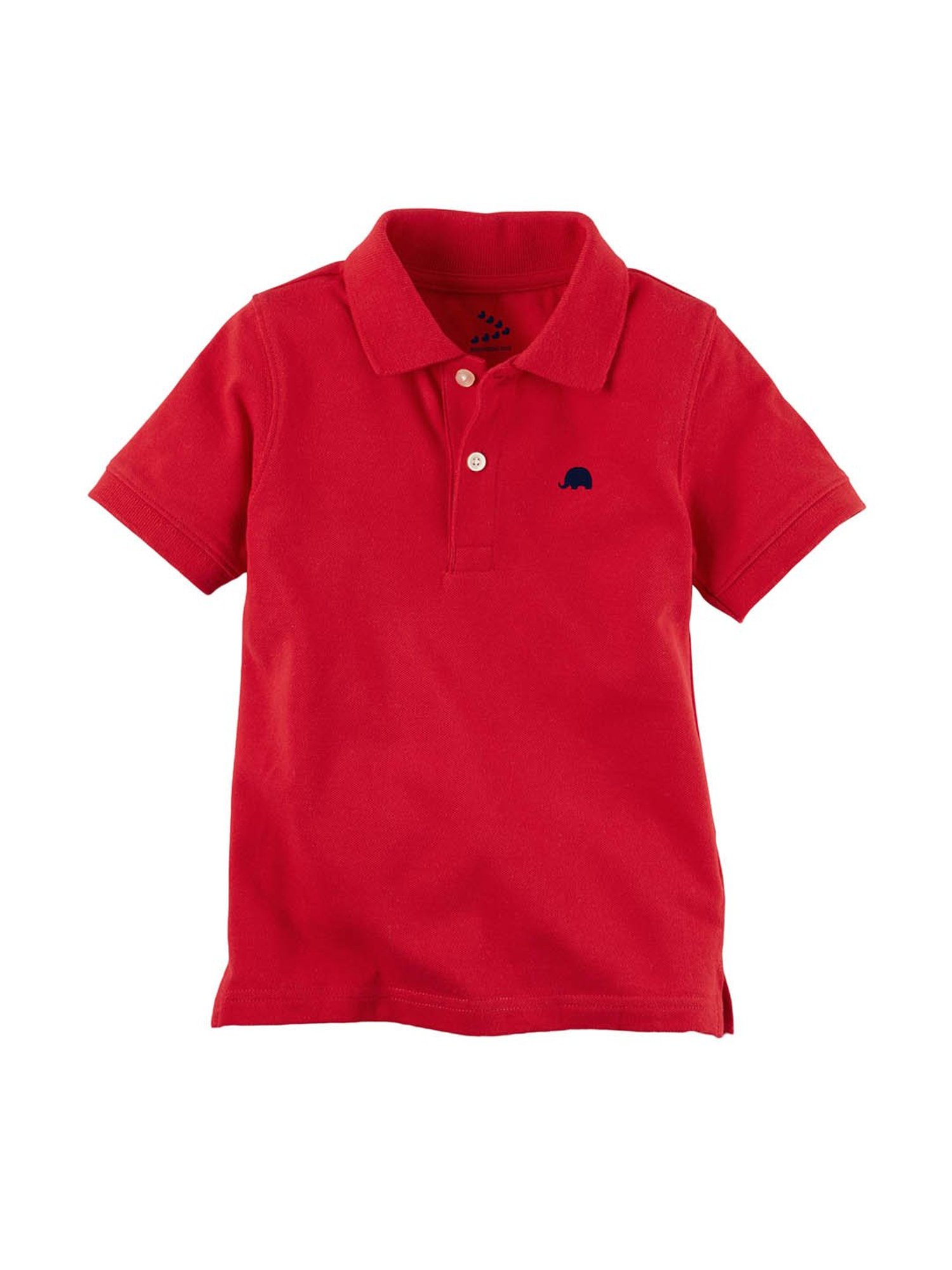 Zeezeezoo Kids Red Polo Elephant Printed T-shirt