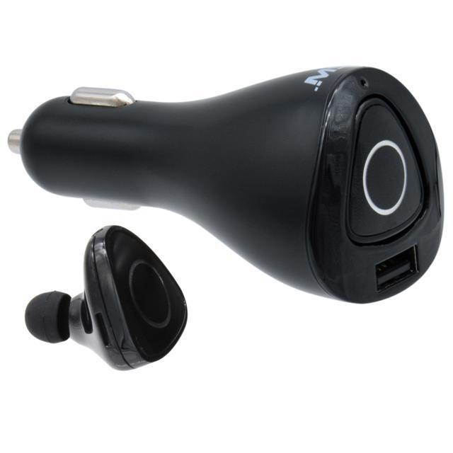 MobileSpec MBS01181 MBS 2IN1 BT EARBUD WITH USB CHRGER BLK