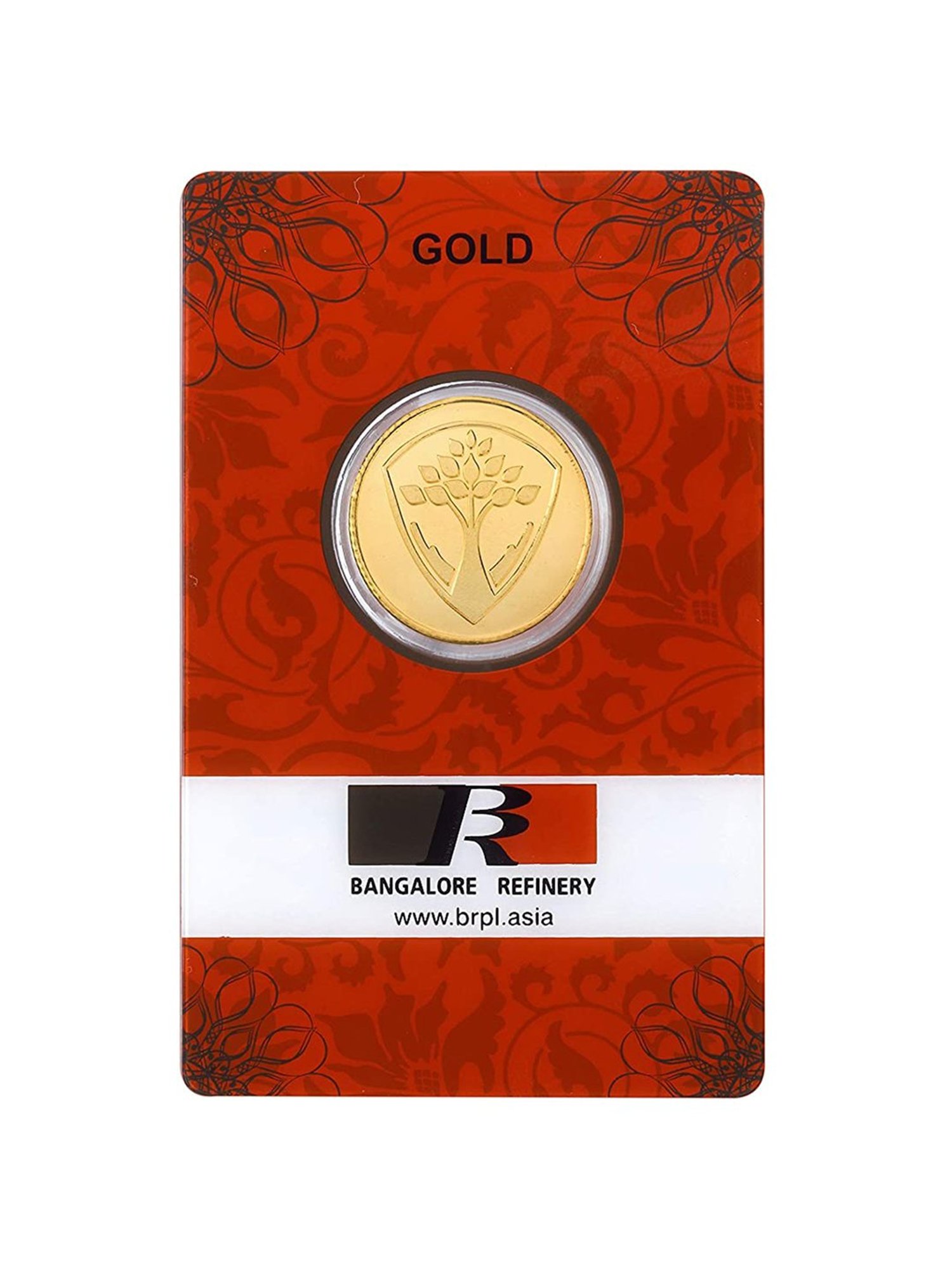 Bangalore Refinery Banyan Tree 24k (999) 10gm Gold Coin