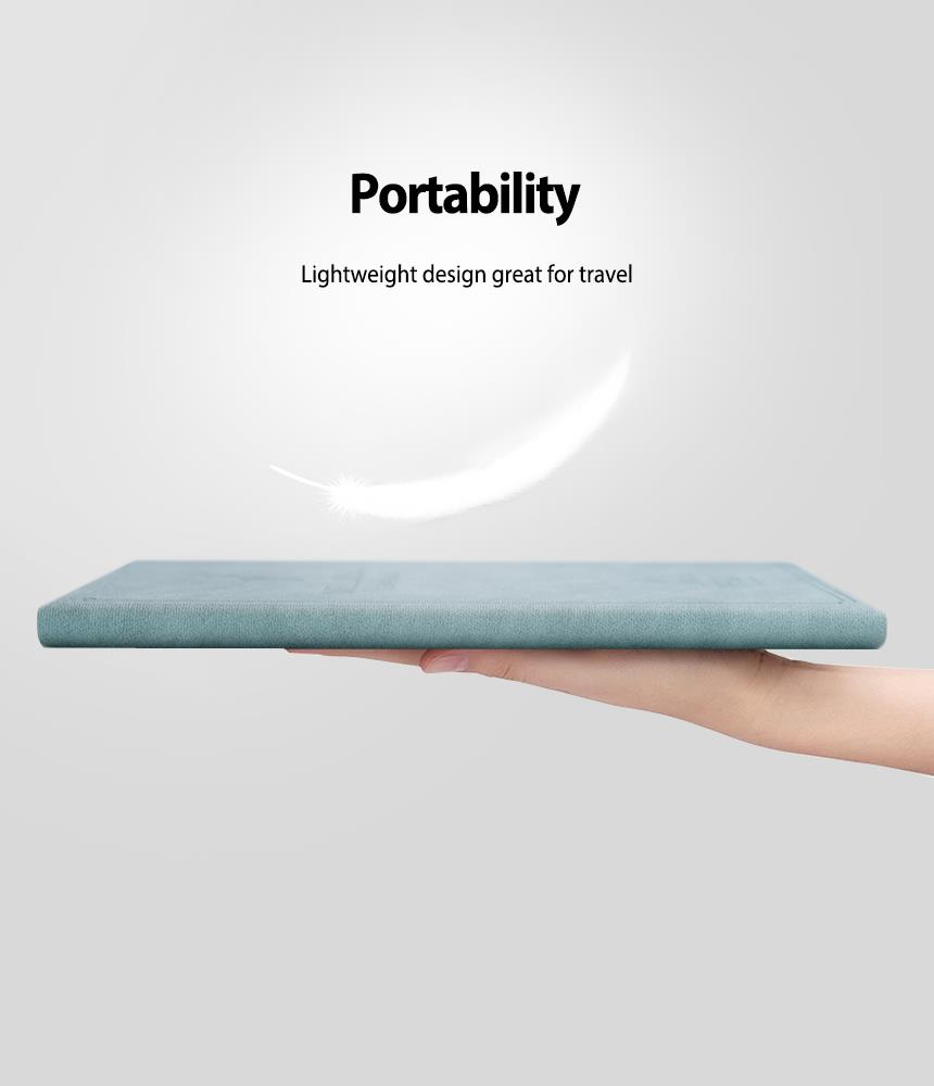 Ringke Smart Cover Design Leather Stand Case Compatible for iPad Pro 2016 (9.7") Lightweight Tablet Stand with Smart Cover Feature - Dark Brown