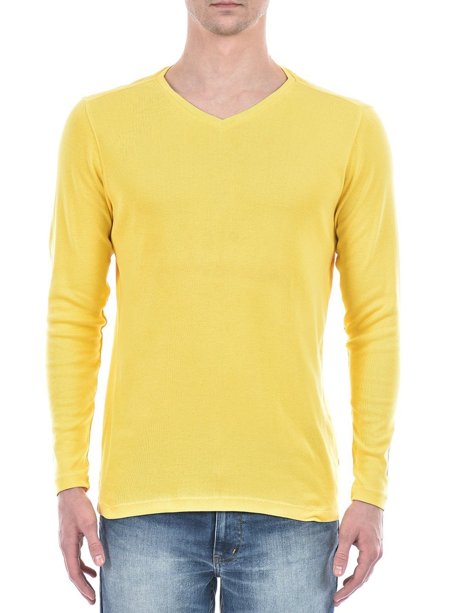 Numero Uno Ochre Och Cotton Regular Fit T-Shirt
