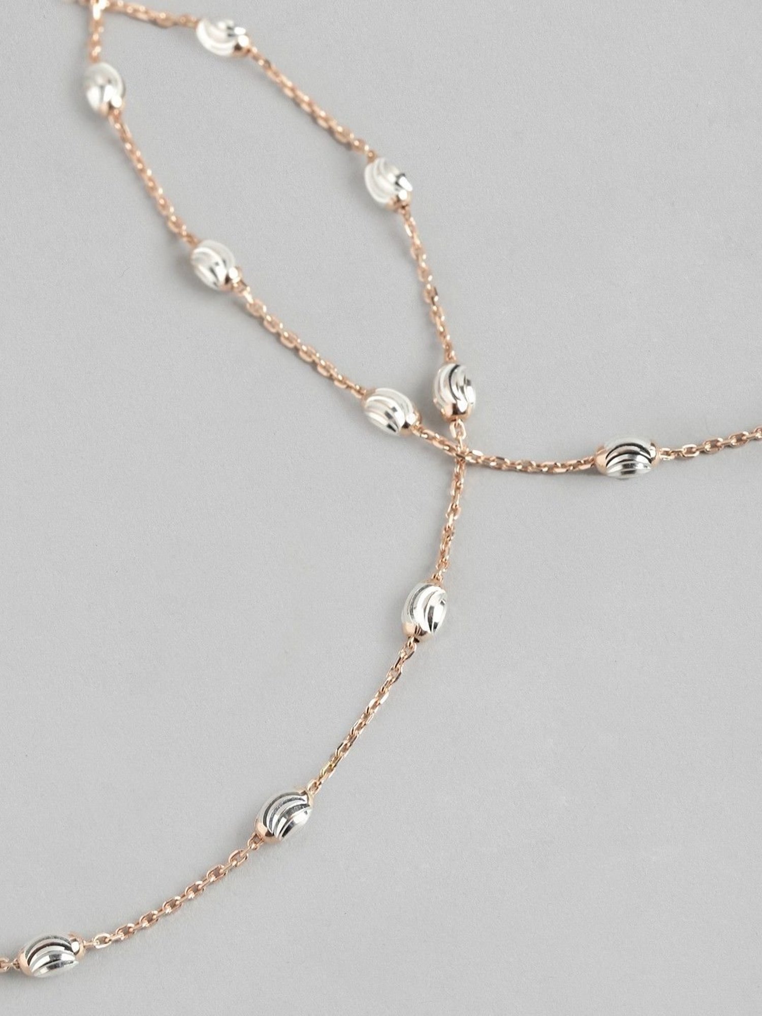 Zavya 92.5 Sterling Silver Anklet for Women - Pair of 2