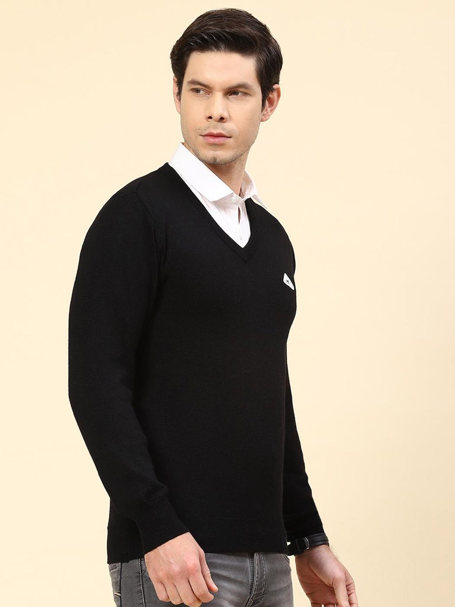 Spykar Red Slim Fit Sweatshirt