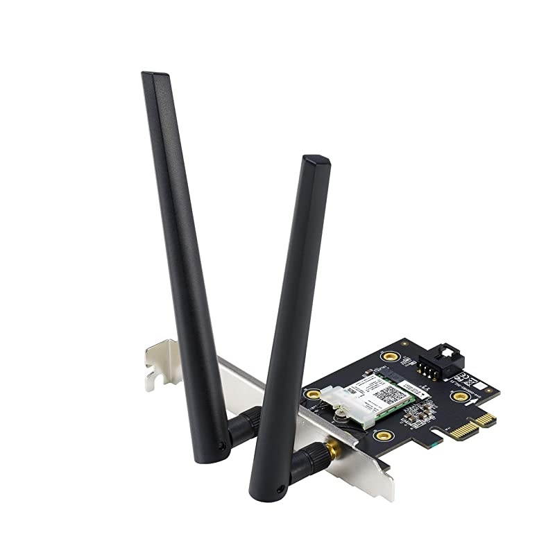 PCEAX3000 WiFi 6 80211ax Adapter with 2 External Antennas Supporting 160MHz for Total Data Rate up to 3000Mbps Bluetooth 50 WPA3 Network Security OFDMA and MUMIMO
