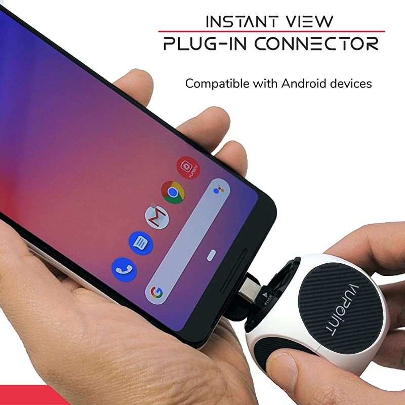 Share Q Underwater Action Camera with Builtin Connector 16GB Compatible with Android White