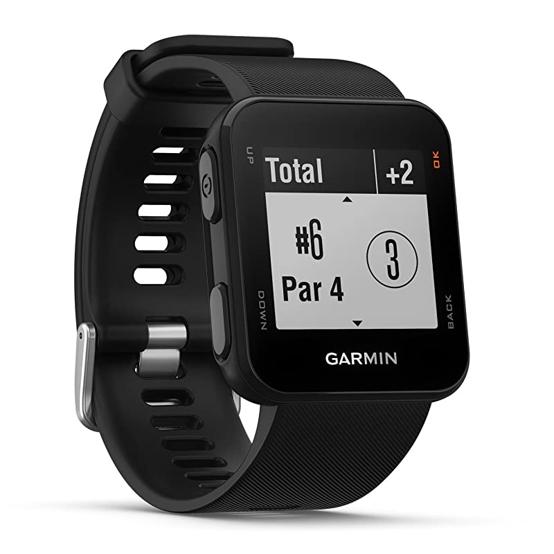 Garmin Approach S10 Black Golf GPS Watch Power Bundle | Includes HD Screen Protectors  Portable Charger | 40000 PreLoaded Worldwide Courses Simple Golf GPS Watch