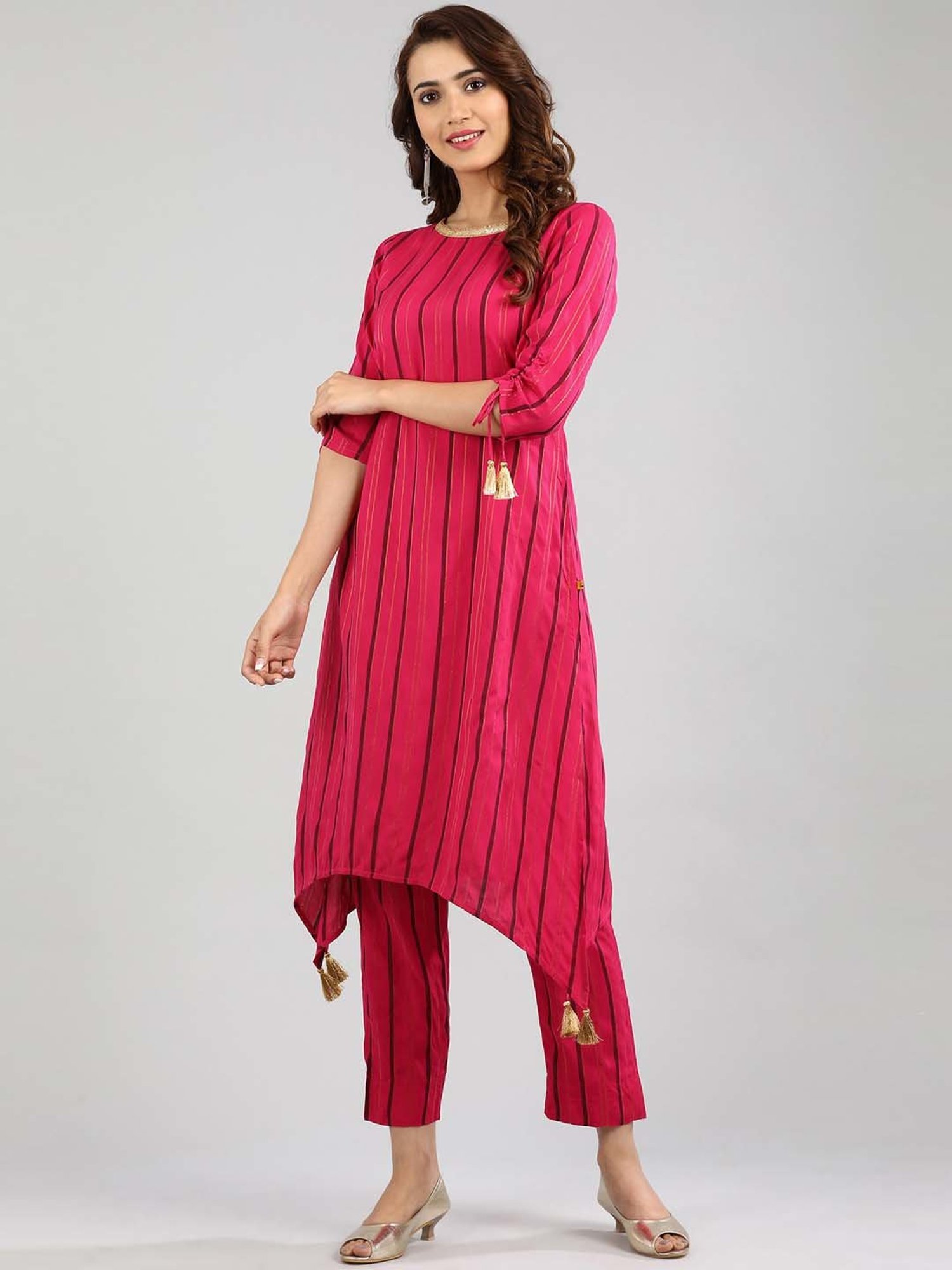 Castle Black Embroidered Palazzos