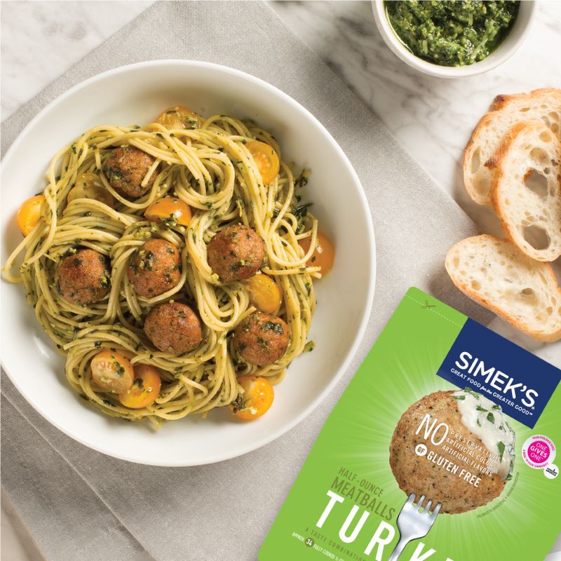 SIMEK'S Gluten Free Turkey Meatballs - Frozen - 17oz