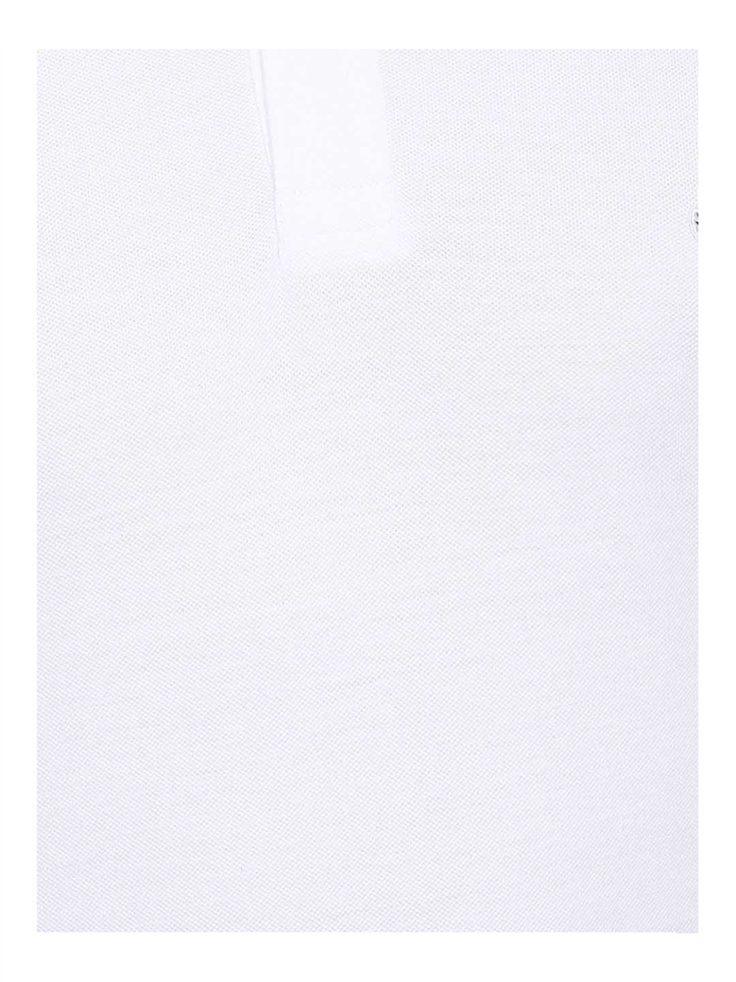 American Eagle White Solid Polo T-Shirt