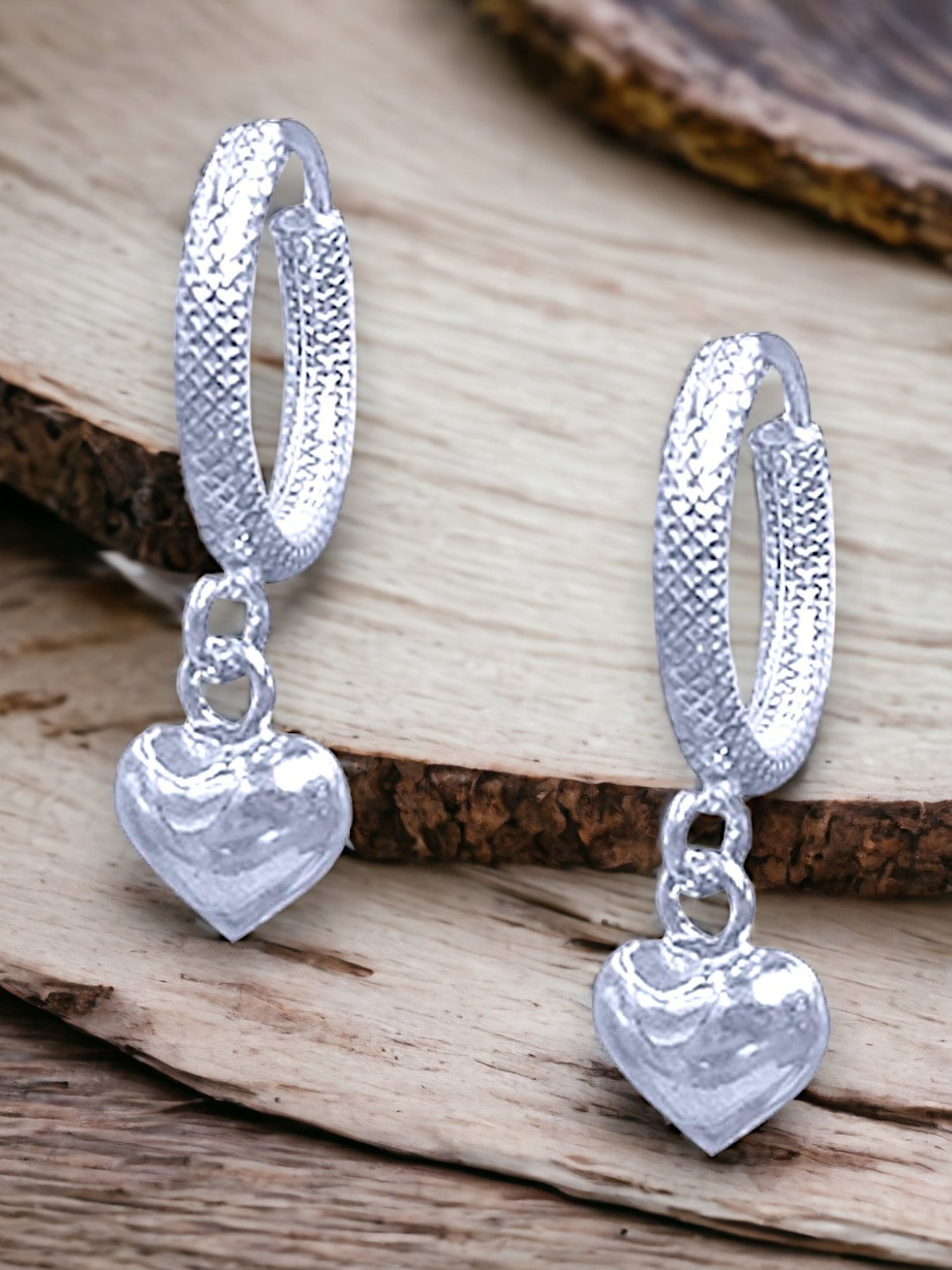 Taraash 925 Sterling Silver Charm Hoop Earrings for Kids Girls