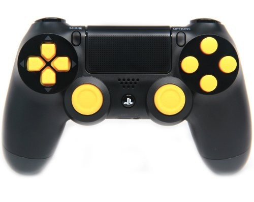 Black/Yellow Ps4 Rapid Fire Custom Modded Controller