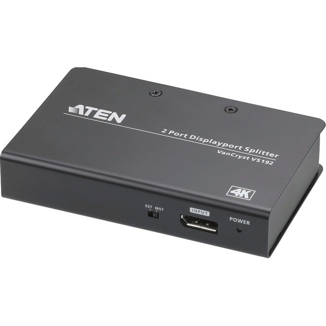 Aten VS192 2-Port 4K Displayport Splitter With Mst/Sst