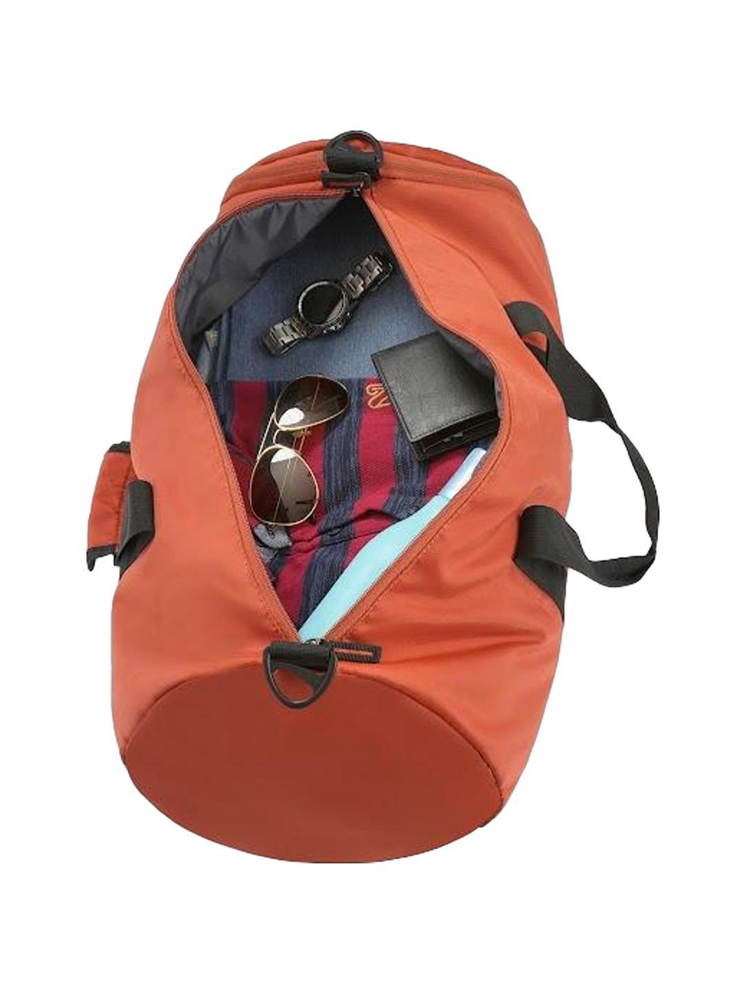 Aeropostale Dryden Orange Polyester Printed Duffle Bag