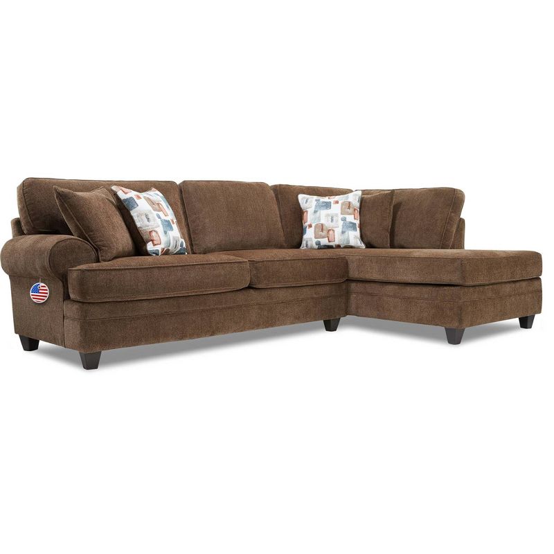Langston Sectional Brown - True Seating