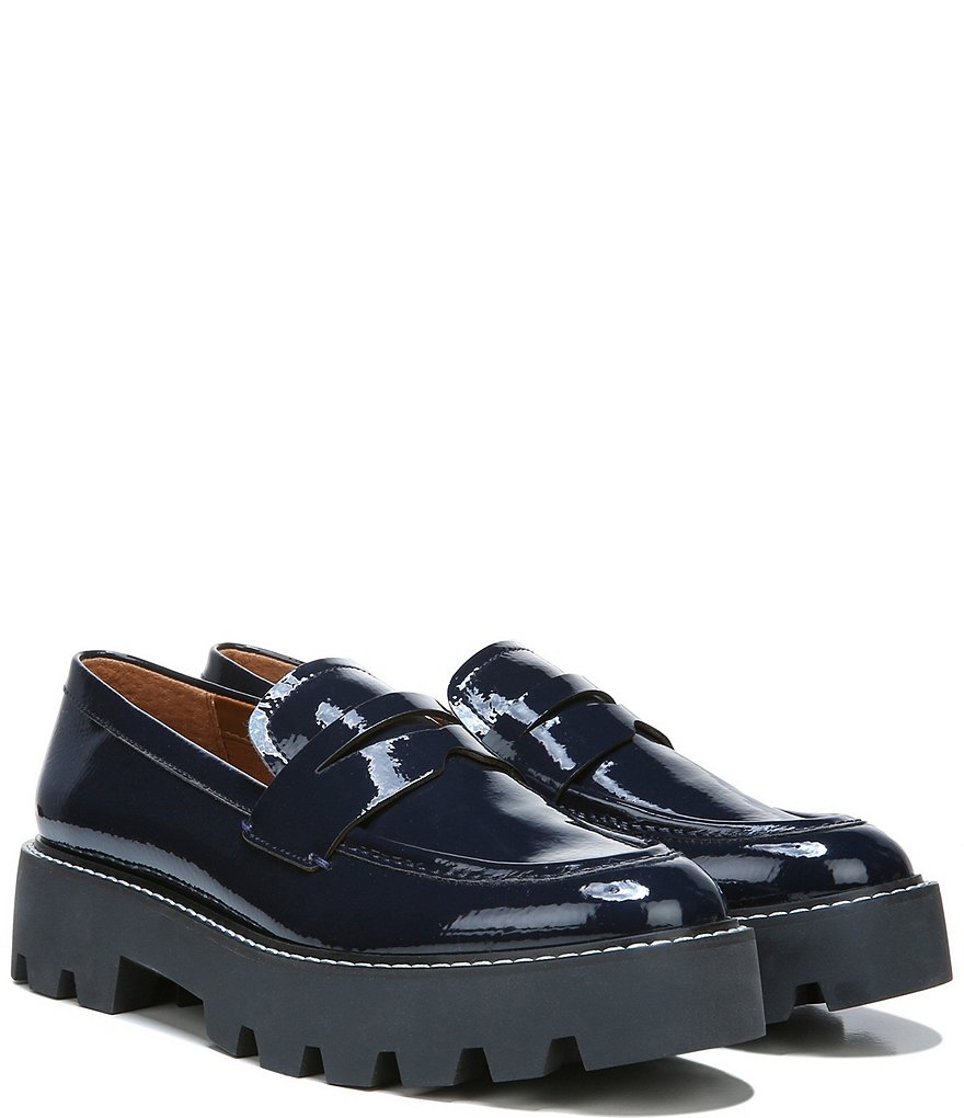 Franco Sarto Balin Patent Platform Lug Sole Loafers