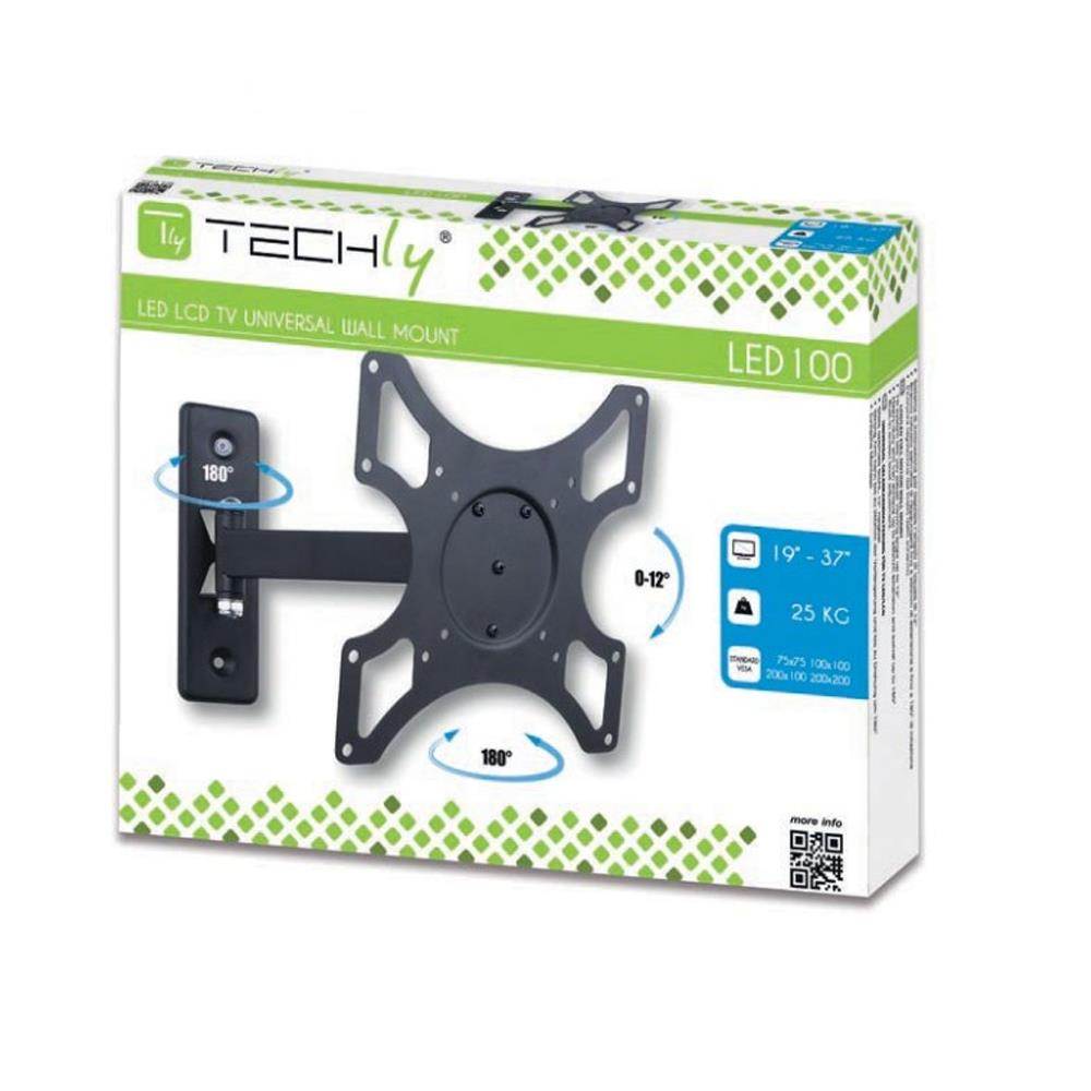 1-Arm Tilt/Swivel TV Wall Mount- 19-37in