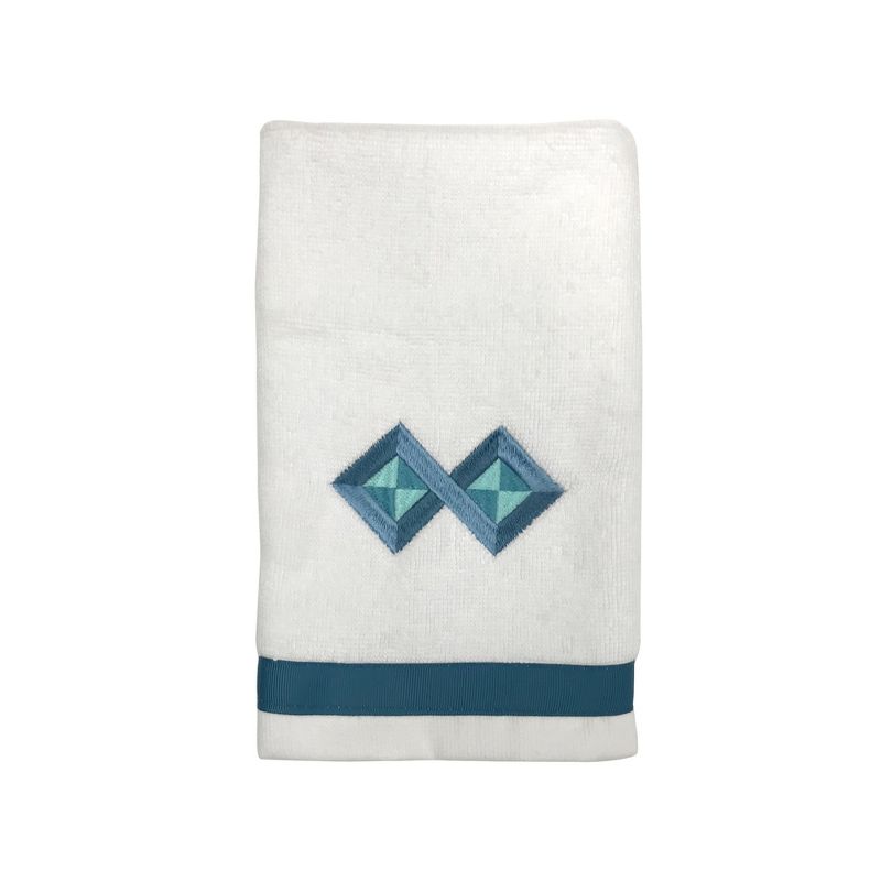 8pc Ria Turkish Cotton Washcloth Set Aqua - Enchante Home