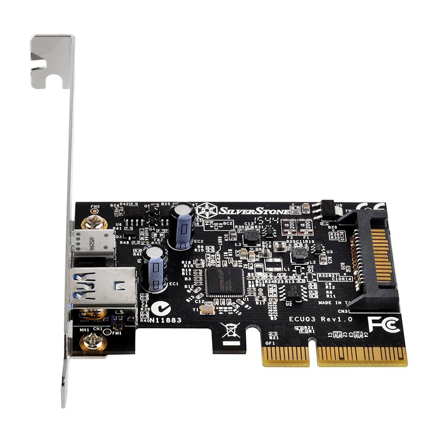 SilverStone Technology USB 3.1 External Type A & Type C Pci-E Card ECU03 Components Other