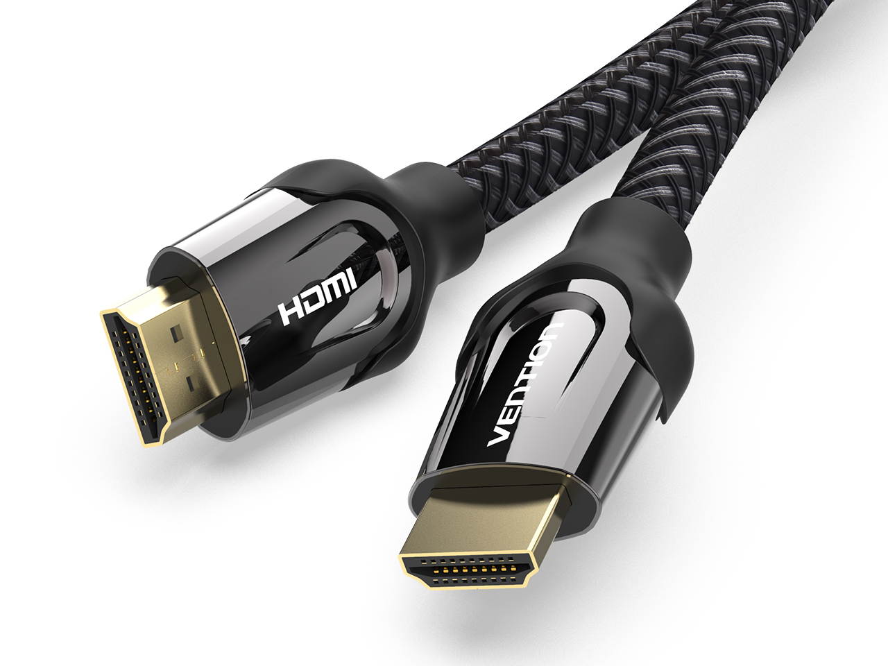 Vention HDMI Cable 6ft,Super Speed HDMI 2.0 Cable Male to Male  Support 4K 3D 1080P, Ethernet and Audio Return Channel,with Gold Plated and Nylon Braided for PS3 PS4 Xbox Blu-Ray