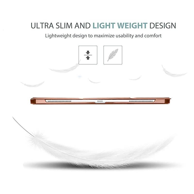 iPad Pro 11 Case 2020 & 2018, Slim Hard Shell Protective Stand Cover for iPad Pro 11 2nd Gen 2020 (Latest Model) & 1st Gen 2018 [Support 2nd Gen Apple Pencil Charging] -Rosegold