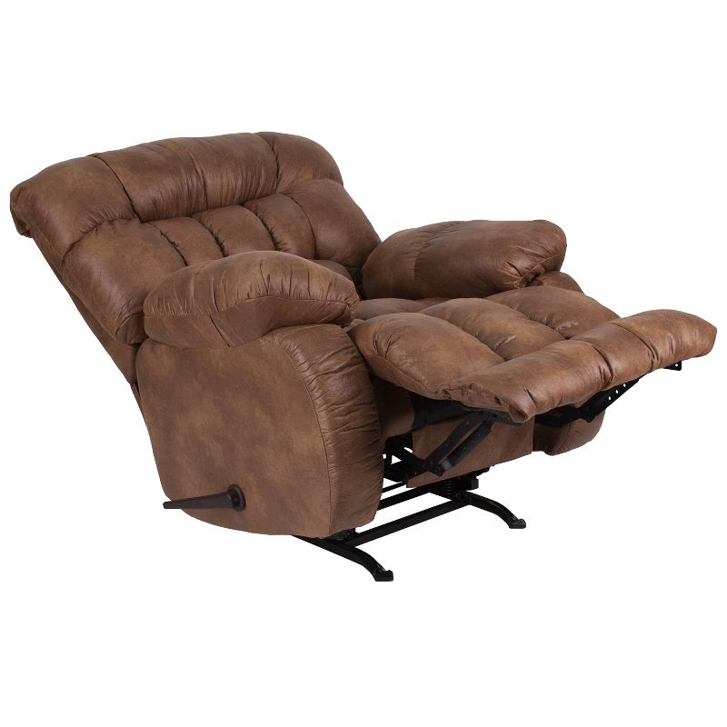 Flash Furniture Contemporary Breathable Comfort Padre Almond Fabric Rocker Recliner