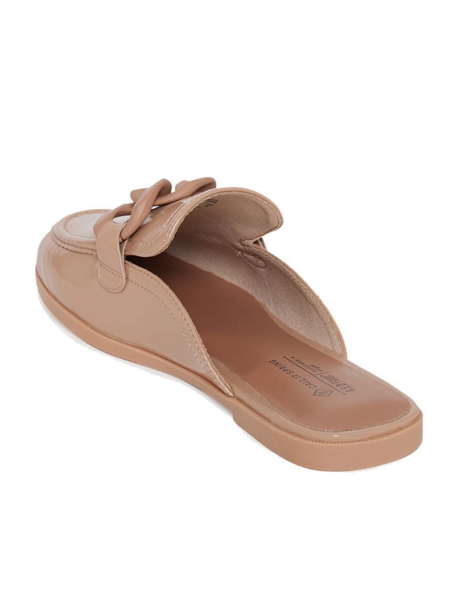 Call It Spring Women's Beige Mule Shoes