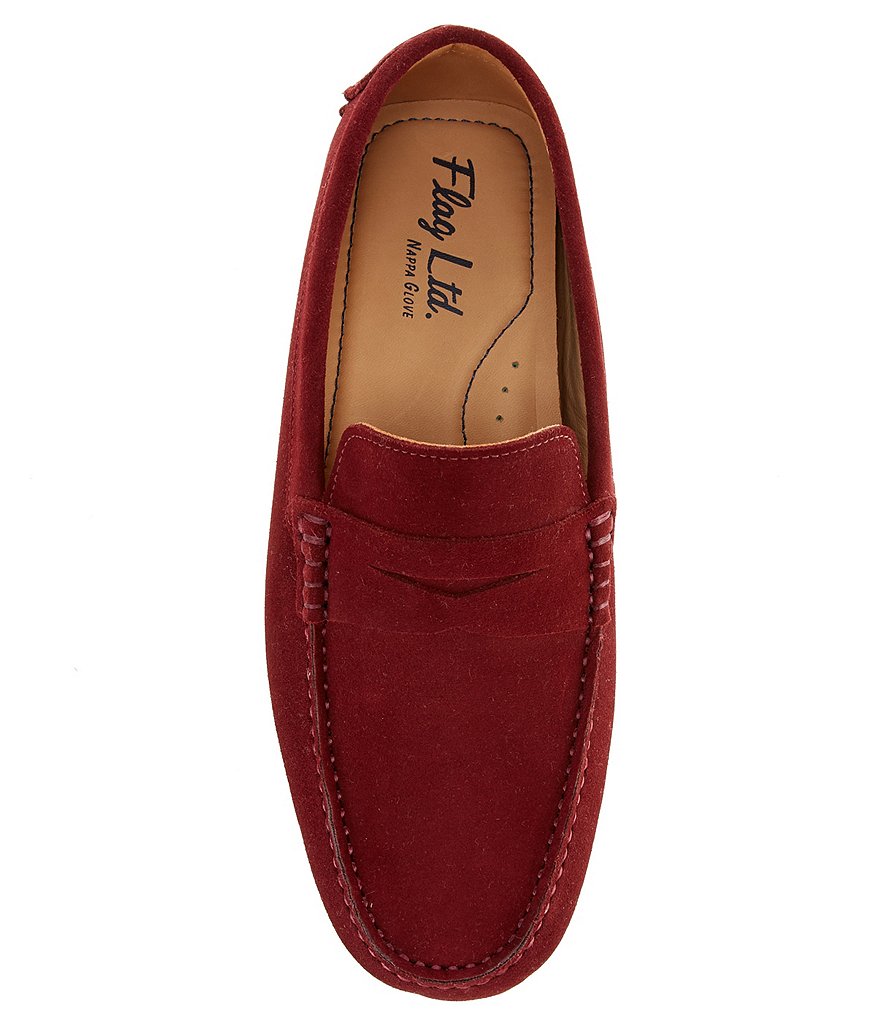 Flag LTD. Men's Morgan Suede Leather Penny Loafer Moccasins