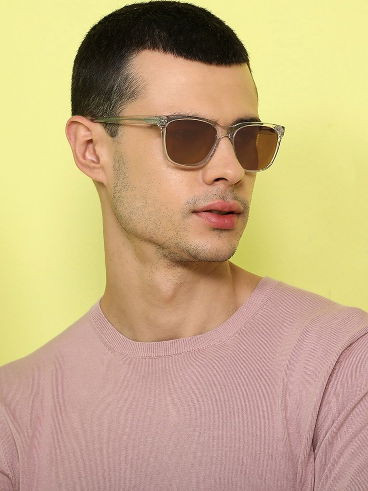 John Jacobs JJ S11767 Silver Square Sunglasses