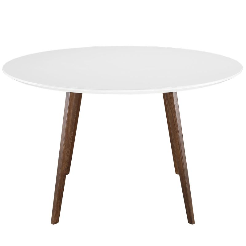 Platter Round Dining Table White - Modway