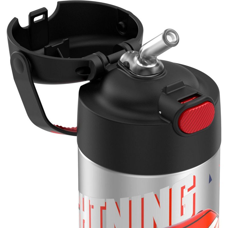 Thermos Cars 12oz FUNtainer Water Bottle - Black/Silver