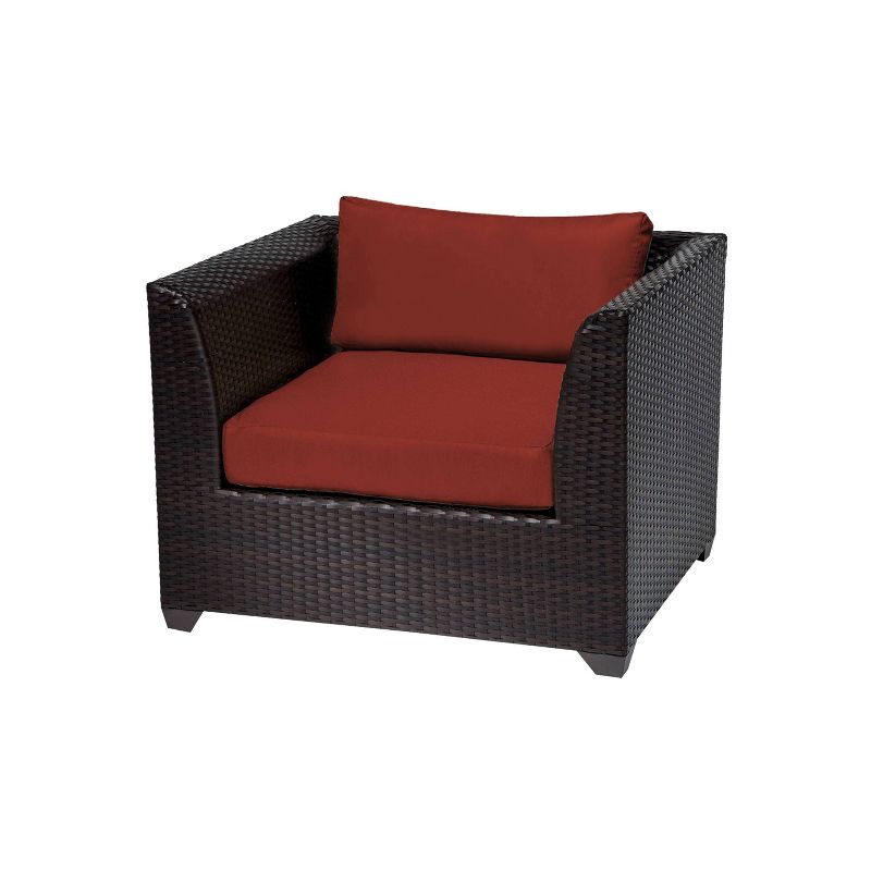 3pc Outdoor Wicker Conversation Set with Sofa Chairs & Table - Crestlive Products