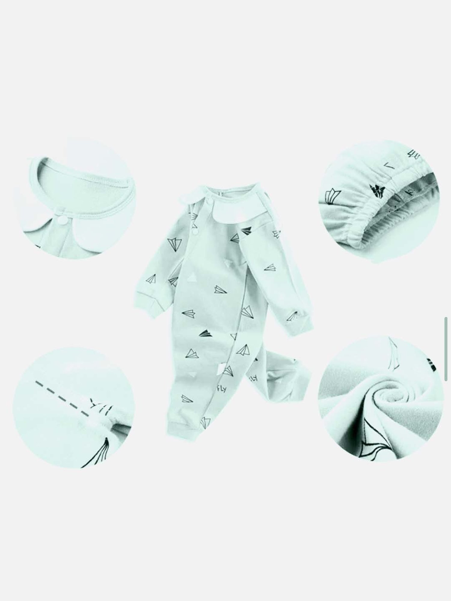 Little Surprise Box Kids Green Cotton Printed Full Sleeves Gift Set