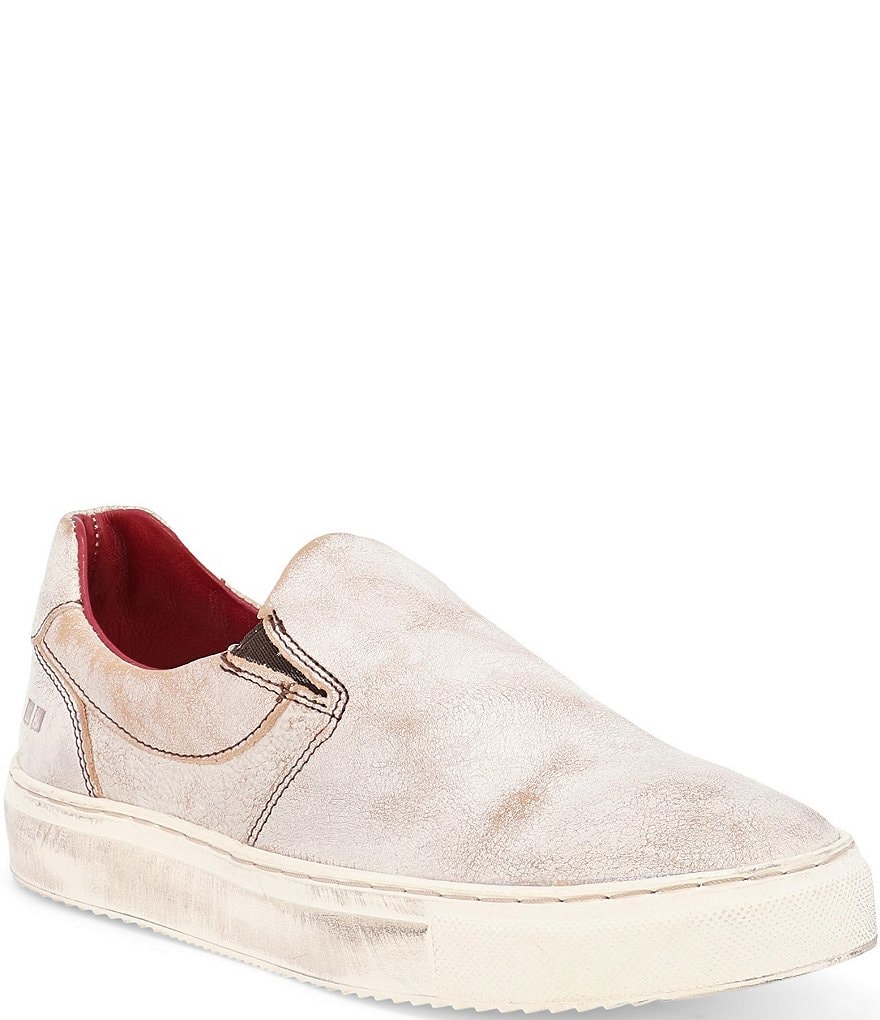 Bed Stu Hermione Leather Distressed Slip On Sneakers