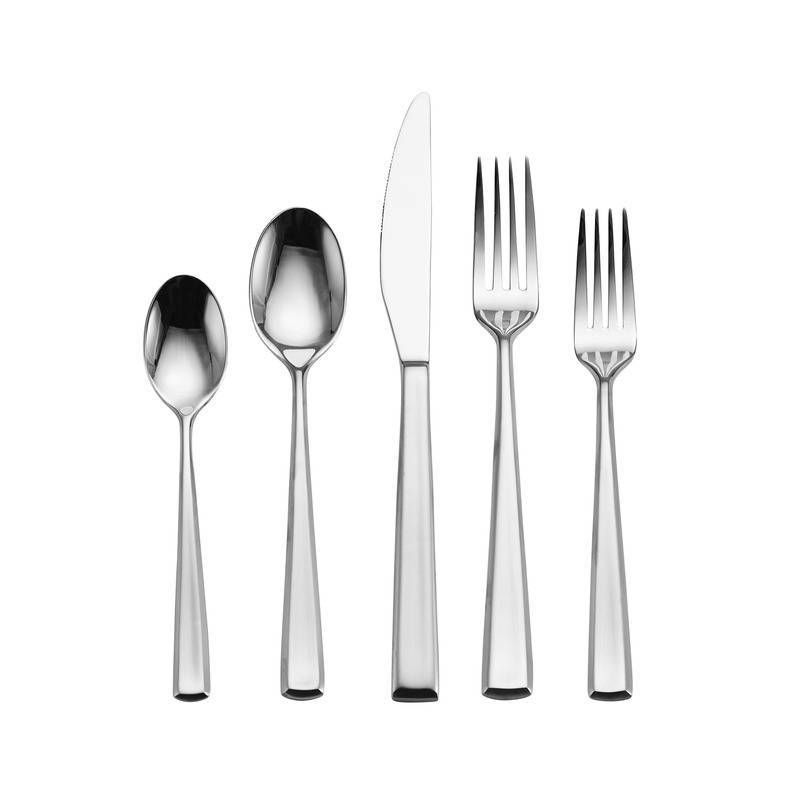 Towle 20pc Stainless Steel Forged Satin Dream Silverware Set