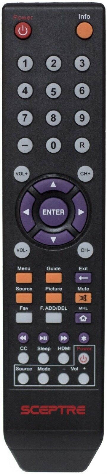 Original TV Remote Control for SCEPTRE E195BV-SR Television