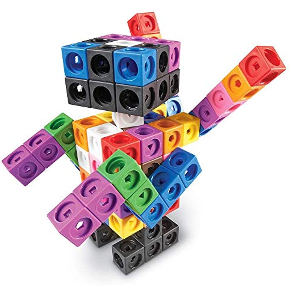 Learning Resources LER9291 MathLink Cubes Big Builders
