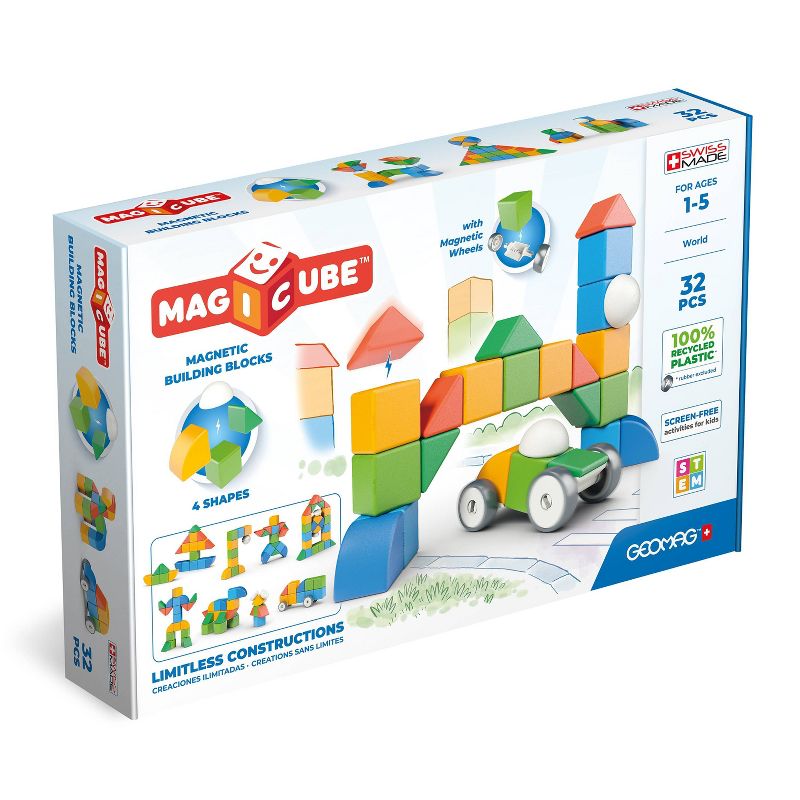 Geomag Magicube Multishapes Building Blocks Magnetic Toys 32pc